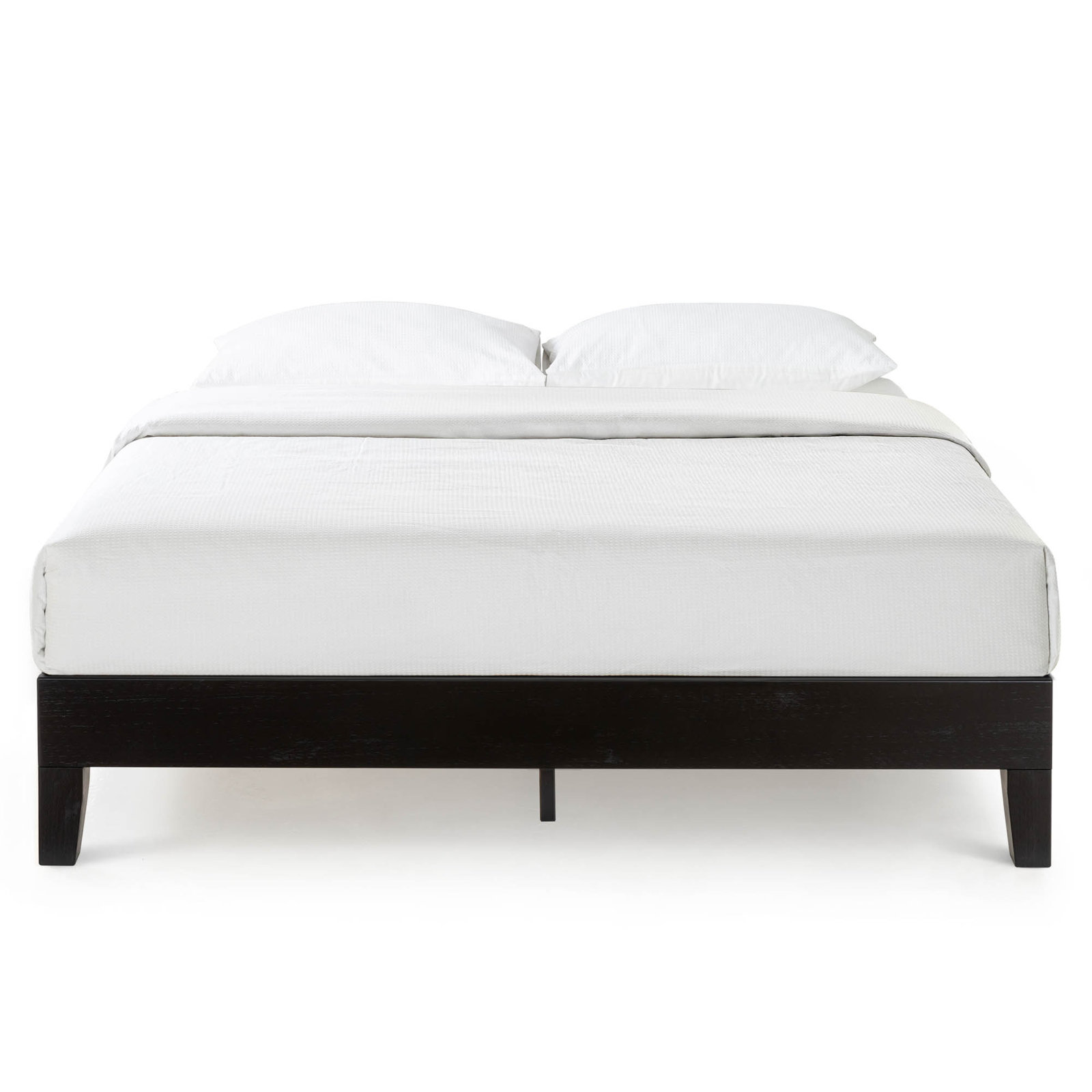 Amaryn Solid Wood Bed, King, Black