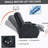 Dark Grey PU Linfinite Position Up To 350 LBS Power Lift Recliner Chair For Elderly, Heavy Duty Motion Mechanism With 8-Point Vibration Massage And Lumbar Heating, USB Charging Port, Cup Holders-1265488864