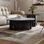 Table basse ronde en pierre micro-cristalline