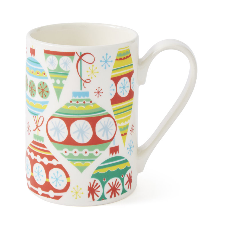 Mug Meirion Tall Mugs Christmas Baubles Mug Single Mug