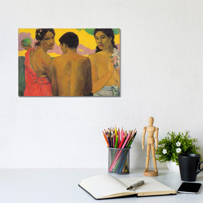 Three Tahitians, 1899 by Paul Gauguin - 1 Piece Wrapped Canvas Wall Art