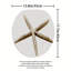 Ensemble de 3 tapis de salle de bain beige Starfish