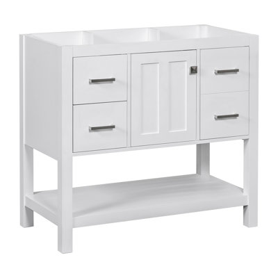 [Cabinet seulement] Meuble-lavabo moderne avec USB (lavabo non inclus)