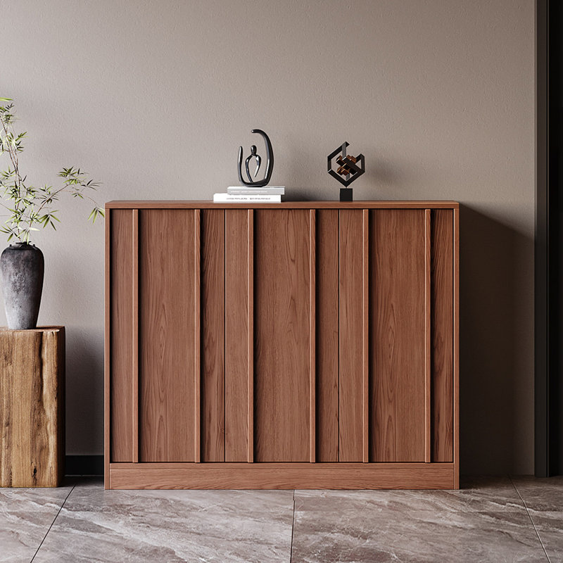 Armoire à chaussures pratique et populaire, H 37,4 po x l 47,24 po x P 13,78 po, Bois brun foncé