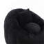 Fauteuil à billes rond avec repose-pieds Coolmore