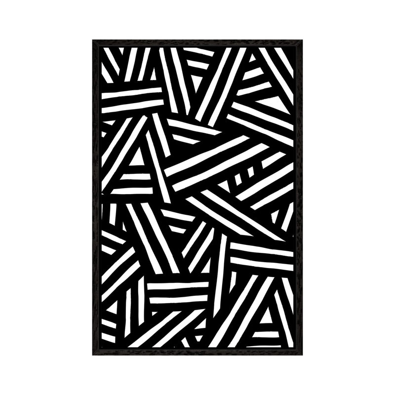 Monochrome I - Print on Canvas, 101.6 cm H x 66.04 cm W, Black Framed