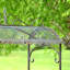 Tusheti Large Iron Flower Cart with Roof-1233354782