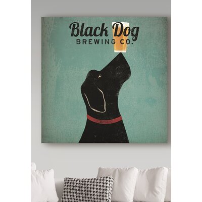 Black Dog Brewing Co Square' Graphic Art Print on Wrapped Canvas -  Winston Porter, D466DE9804CB473783F881E7B91FFBB4