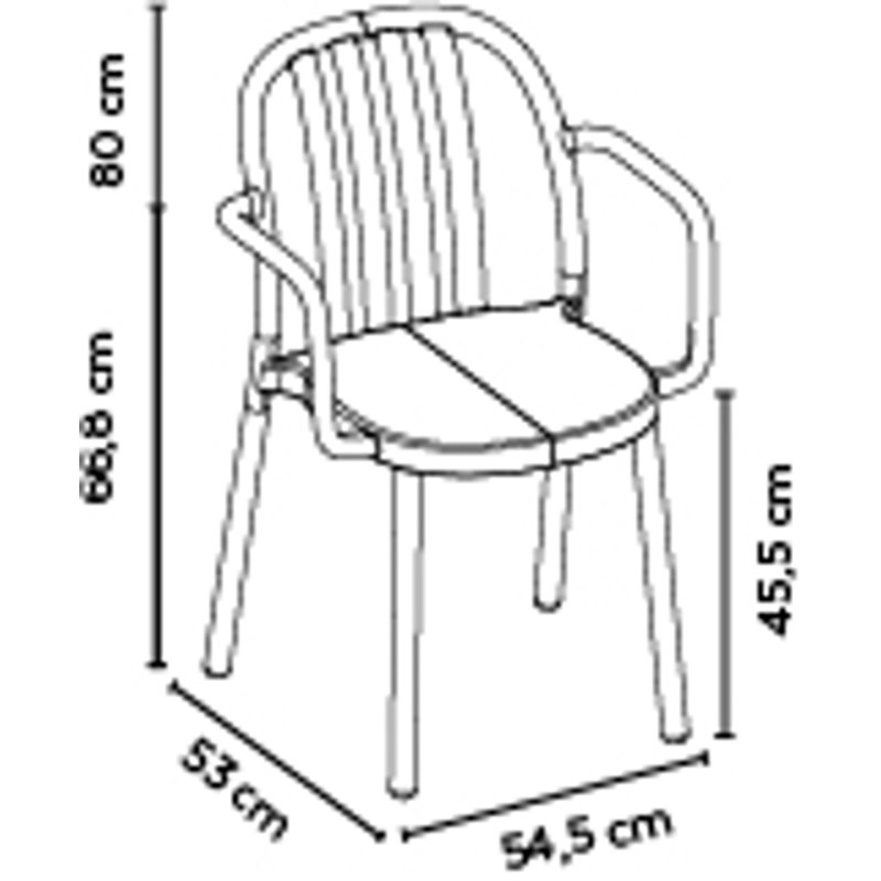 Fauteuil de patio Sue, Blanc