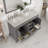Pineville 48"W x 22"D Double Sink Bathroom Vanity with Undermount Porcelain Sink-1490000567-1490000565