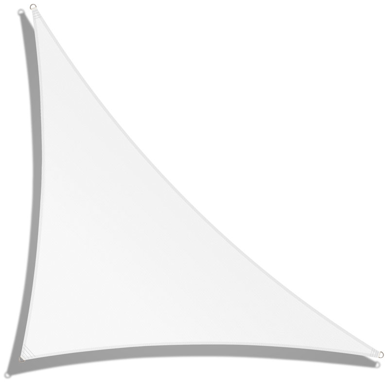 Toile d'ombrage triangulaire droite 12 x 24 x 27, Blanc