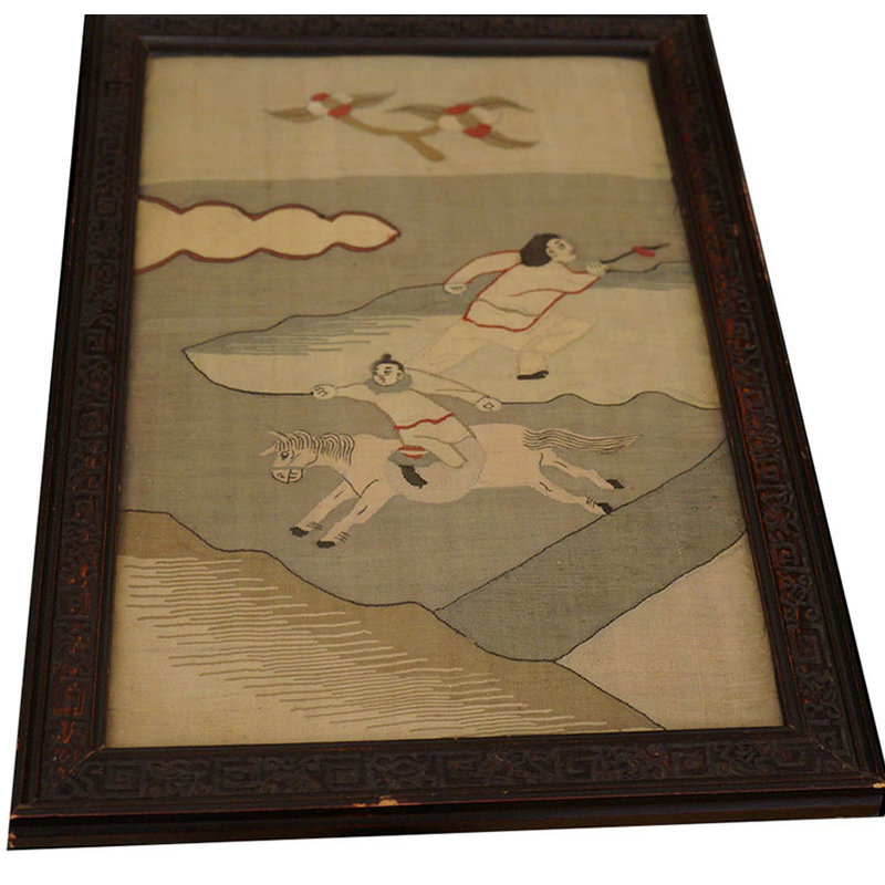 Antique Textile Chinese  Knotted Rug