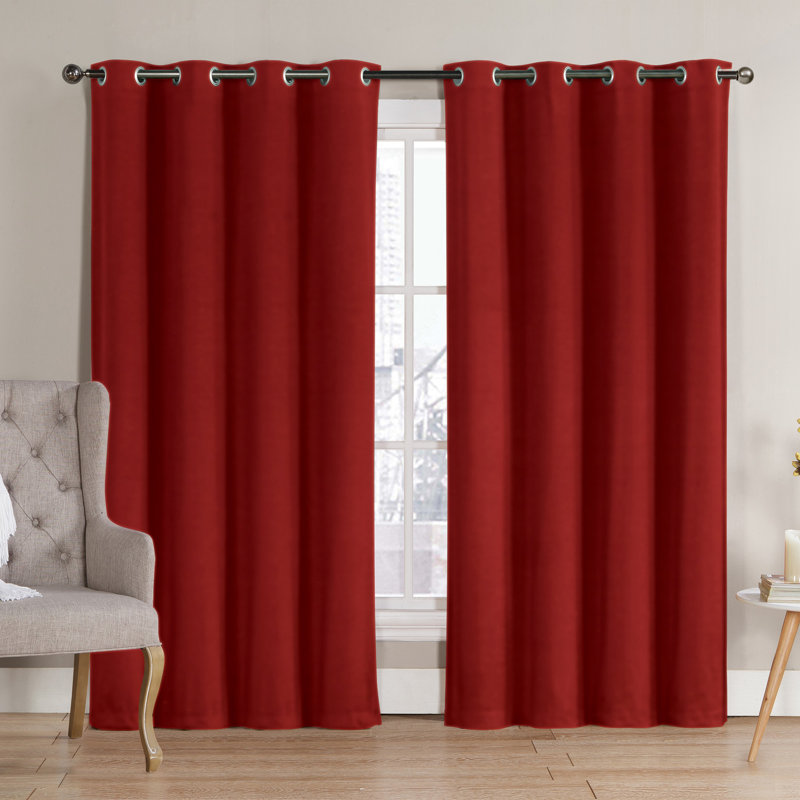 Rideau occultant Neil, Rouge, L 52 po x L 84 po