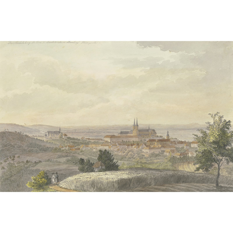 Vue de la ville de Sberg, H 22 po x l 32 po
