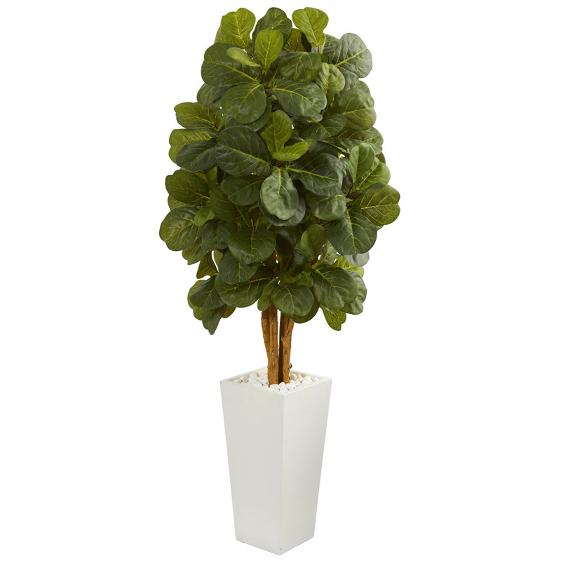 60'' Faux Fiddle Leaf Fig Tree in Ceramic Planter