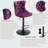 Milum Swivel Upholstered Velvet Adjustable Height Counter Stool-1489152988