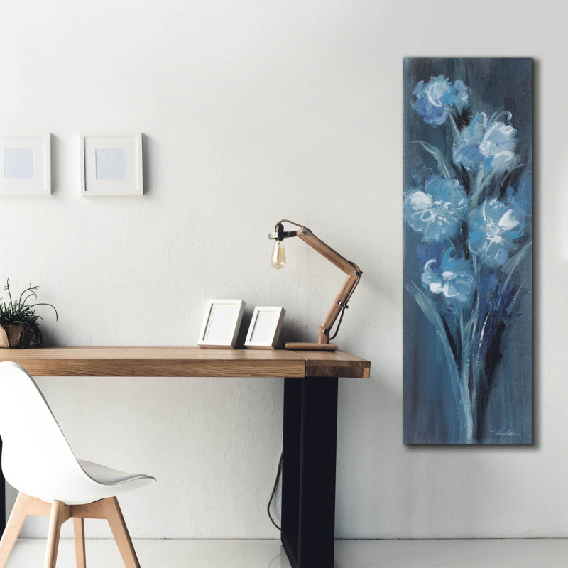 «Epic Graffiti» Evening Off White Floral 1 »par Silvia Vassileva, art mural sur toile, 20 po x 60 po