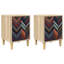 36cm W Engineered Wood Bedside Table