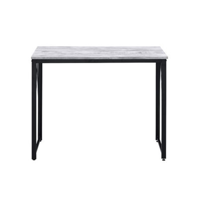 Rectangular Writing Desk With Metal Base