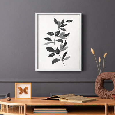 Multi Leaf Montage I Framed Print - Solid Wood