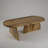 Japandi Coffee Table Solid Wood-482880355