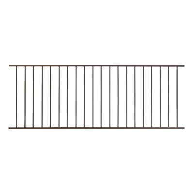 Fe26 2-in x 45.5-in Black Railing Corner Post with Brackets