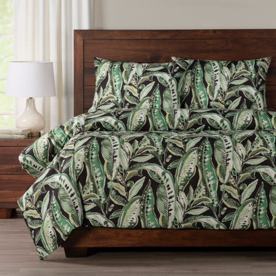 Tropical Print Jungle Green Duvet Cover Set