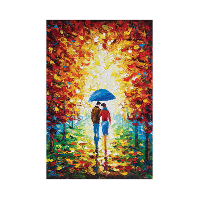 Walk Together I by Andrej Ostapchuk - Wrapped Canvas Painting