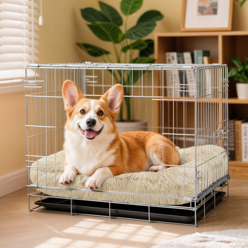 Coussin de siège pour animal de compagnie, Beige, Moyen (H 5,5 po x l 34,5 po x P 26 po)