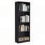 Bibliothèque à tablettes de rangement noires-580500142