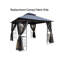 Patio Double Roof Gazebo Replacement Canopy Top Fabric-111084764