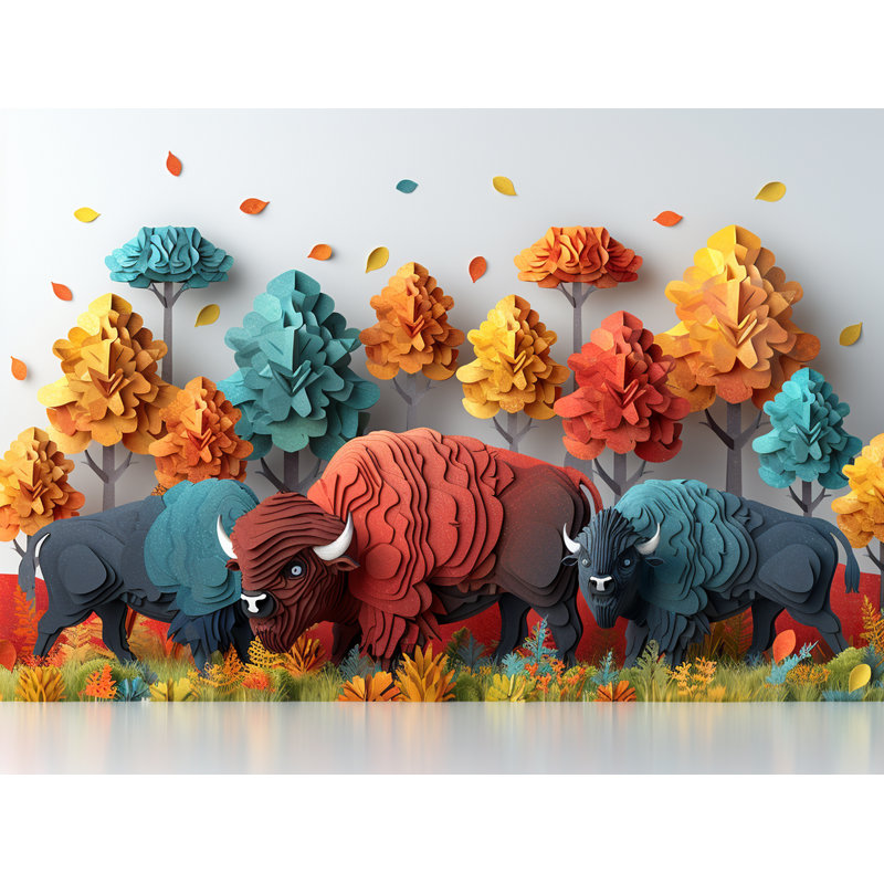 Édredon Bison Scene, Édredon simple