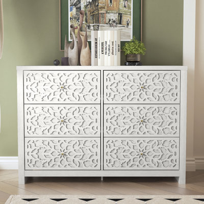 Lukasik 45.4'' W 6-Drawer Double Dresser