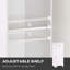Armoire de rangement courte pour salle de bain avec tablette réglable