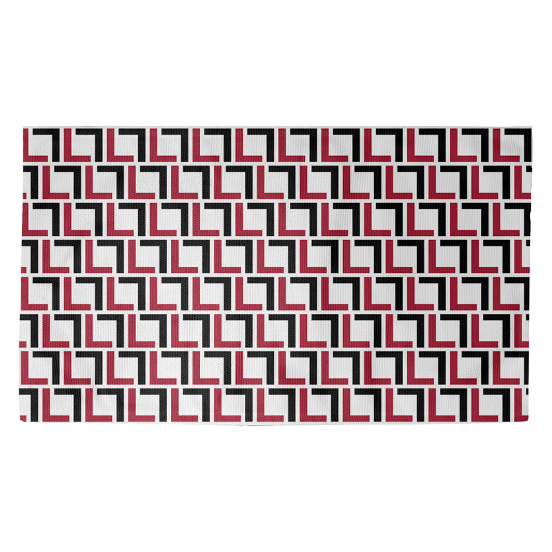 Geometric Indoor Rug, Rectangle 2' x 3'