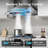 BRANO 30 in. 900 CFM Convertible Wall Range Hood in Stainless Steel with Voice/Gesture/Touch Control