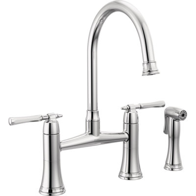 Bridge Kitchen Faucet With Side Spray