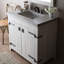 Americana 36.5" Palomar Whitewash Vanity Set