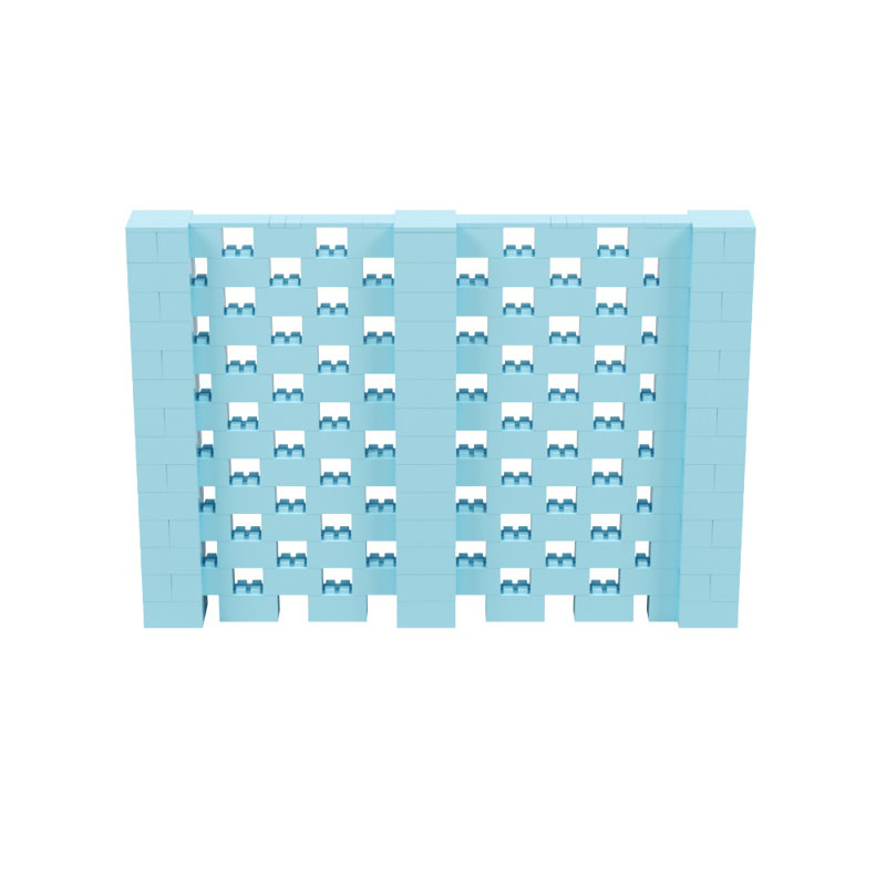 Ensemble mural Everblock, Bleu clair, H 72 po x l 120 po x P 12 po