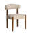 Upholstered Dining Barrel Chair Set of 2, Extra-Wide 20” Seat, Deep Cushioned Comfort, Plush Fabric, Solid Wood Legs-697240345