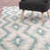 Nanticoke Geometric Hand Woven Indoor / Outdoor Area Rug