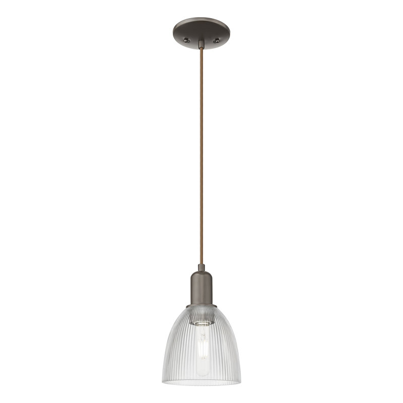 Arcadia - Candor - Mini-luminaire suspendu à cordon 5 lumières 1 po, Oil Rubbed Bronze, Clear