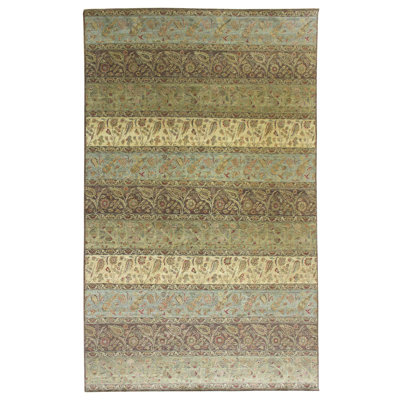 Moghul Floral Area Rug in Brown
