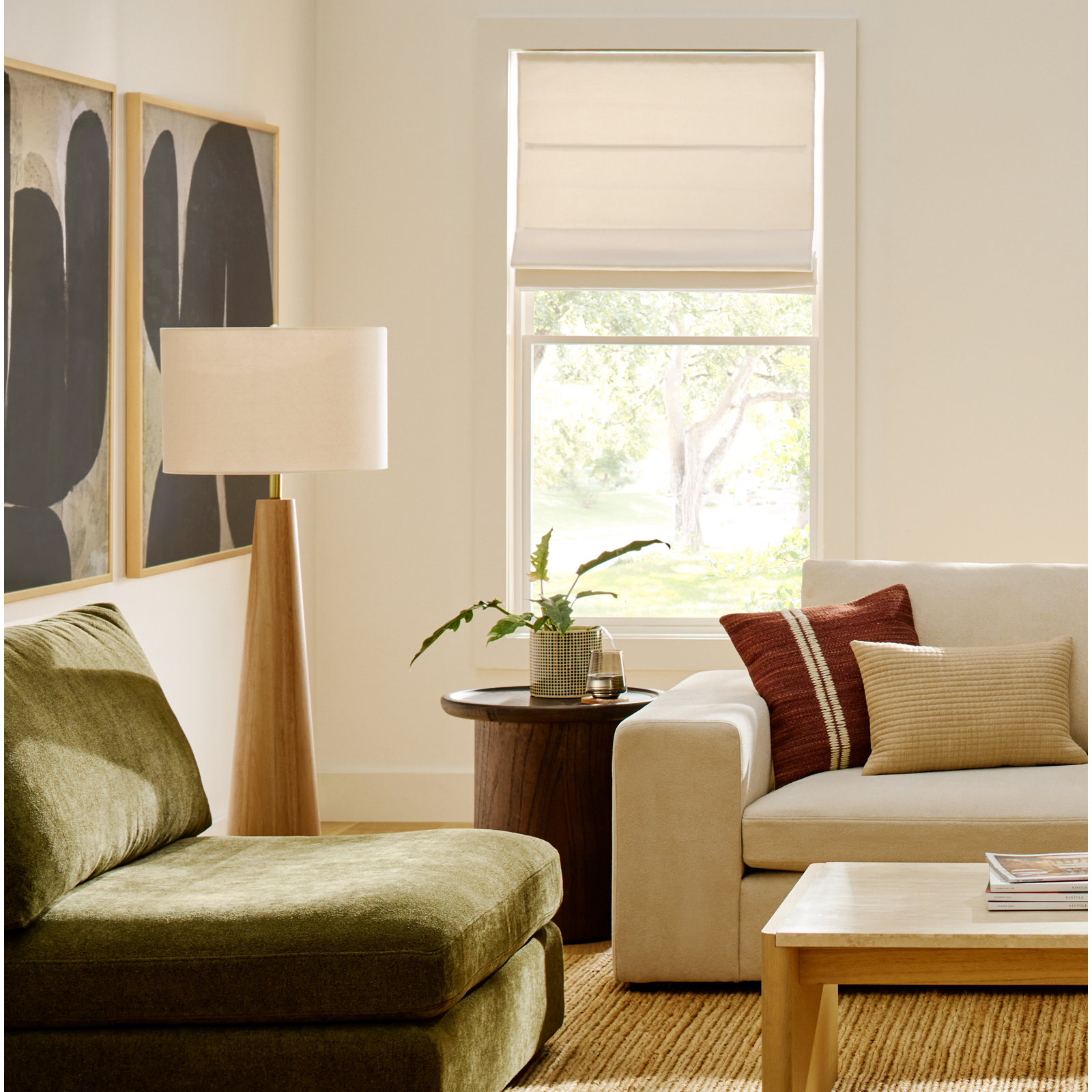 Vaila 53" Floor Lamp, Beige