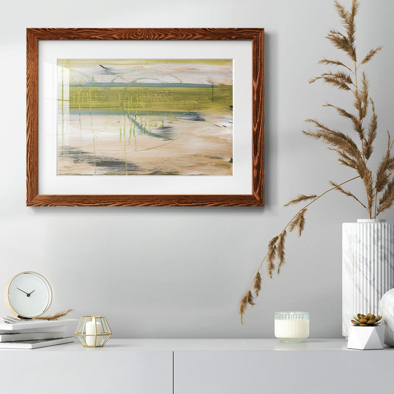 Réflexions aquatiques I, Cadre érable, 14" H x 20" W x 1.5" D