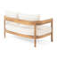 Table basse exotique en bois et avec coussins d'eau