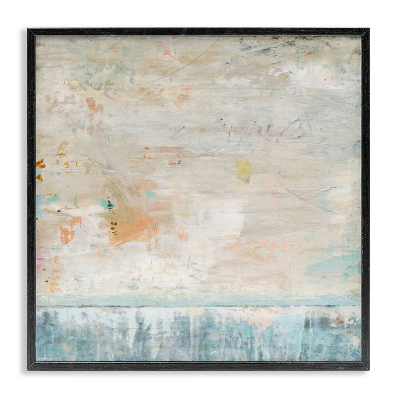 «Rustic Abstract Paint Strokes», art de la giclée noire encadrée par Suzanne Nicoll, Giclée encadrée noir minuit