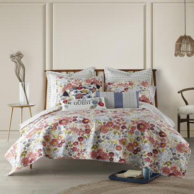 Josephina Cotton Floral Quilt Set