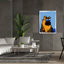«Cool Dog Blue» par Irena Orlov, art mural sur toile-1865450291