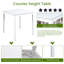 Ensemble de salle à manger 5 pièces à hauteur de comptoir: table carrée en bois et 4 chaises rembourrées, décoration en cristal-2135201884-2135202210